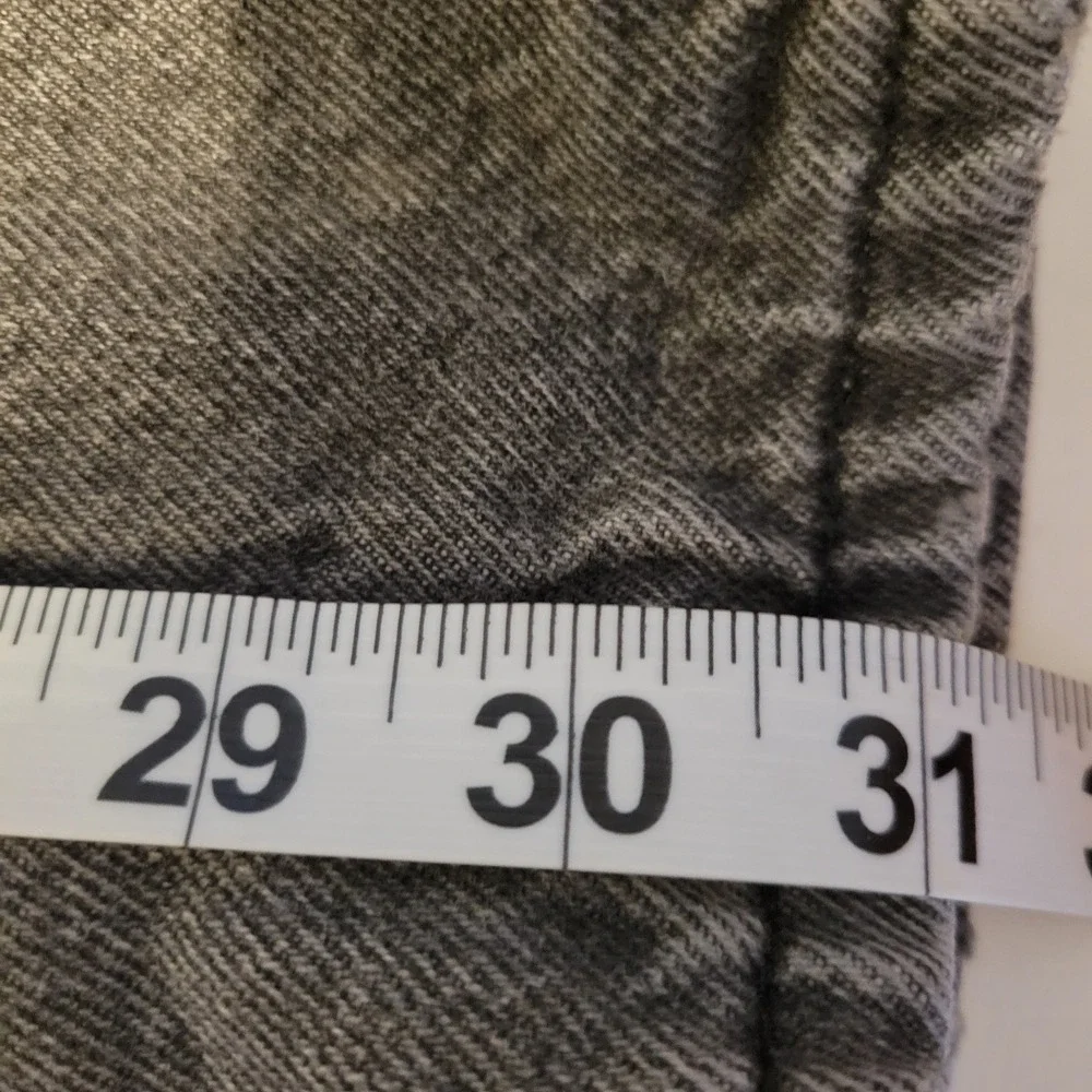 VTG LL Bean Flannel Lined Jeans Men's Size 34x31 Distressed Black Made In USA